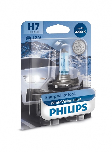 Philips H7 WhiteVision Ultra Halogen Lampe