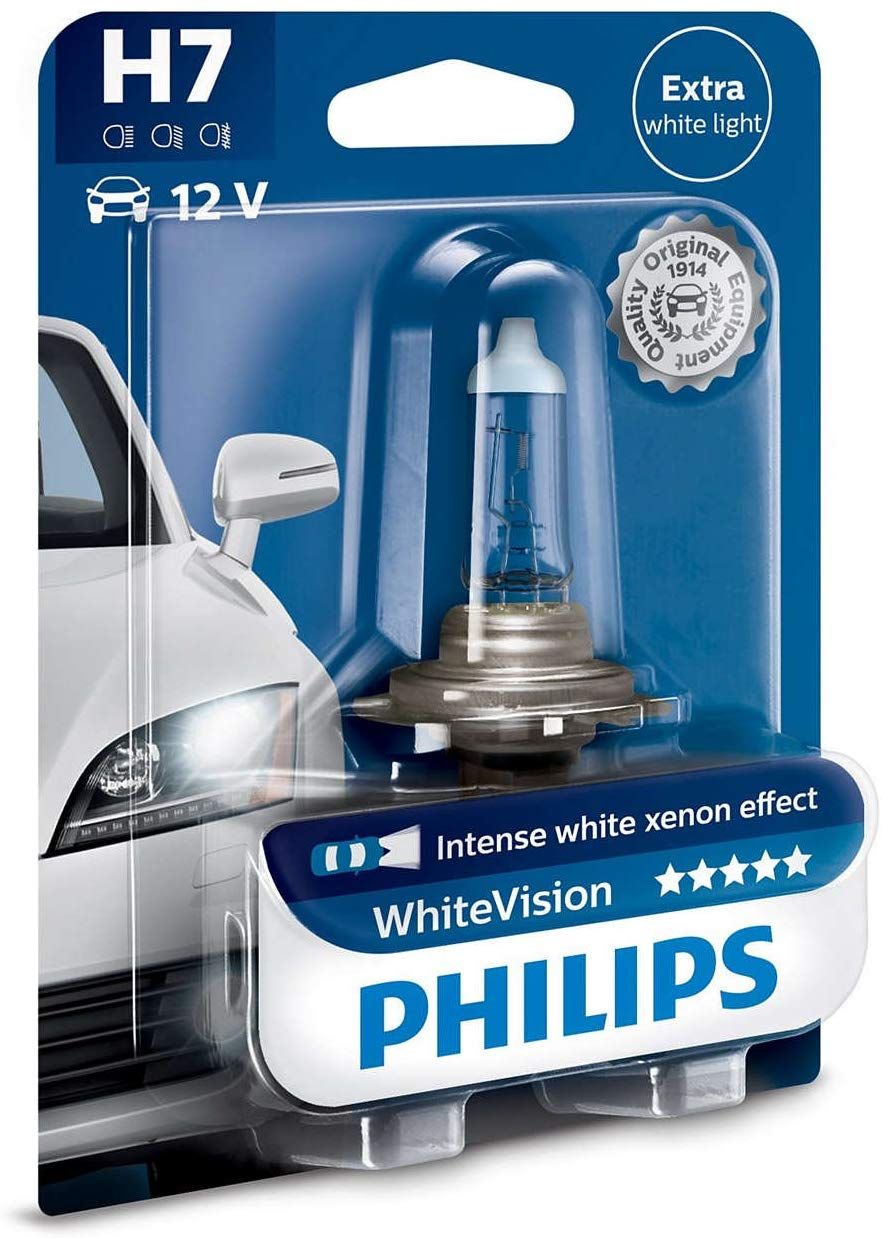 2x Philips White Vision W5W 12V 12961NBVB2 Xenon Effekt 4500K High Tech  Ersatz Halogen Birne für Standlicht Positionslicht Bremslicht Hecklicht  Innenlicht Leselicht Blinker seitlich E-geprüft : : Auto & Motorrad