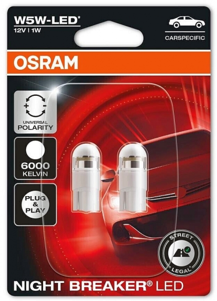 Osram Night Breaker W5W LED mit Straßenzulassung