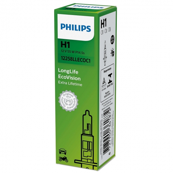 Philips H1 Longlife Eco Vision Extra LifetimeScheinwerferlampe