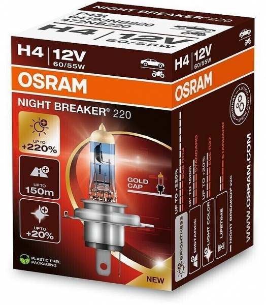 Osram H4 Night Breaker 220 Halogen Lampe